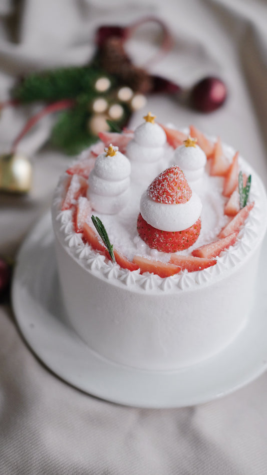 ⏐聖誕限定款⏐純素日本士多啤梨楓糖豆乳蛋糕