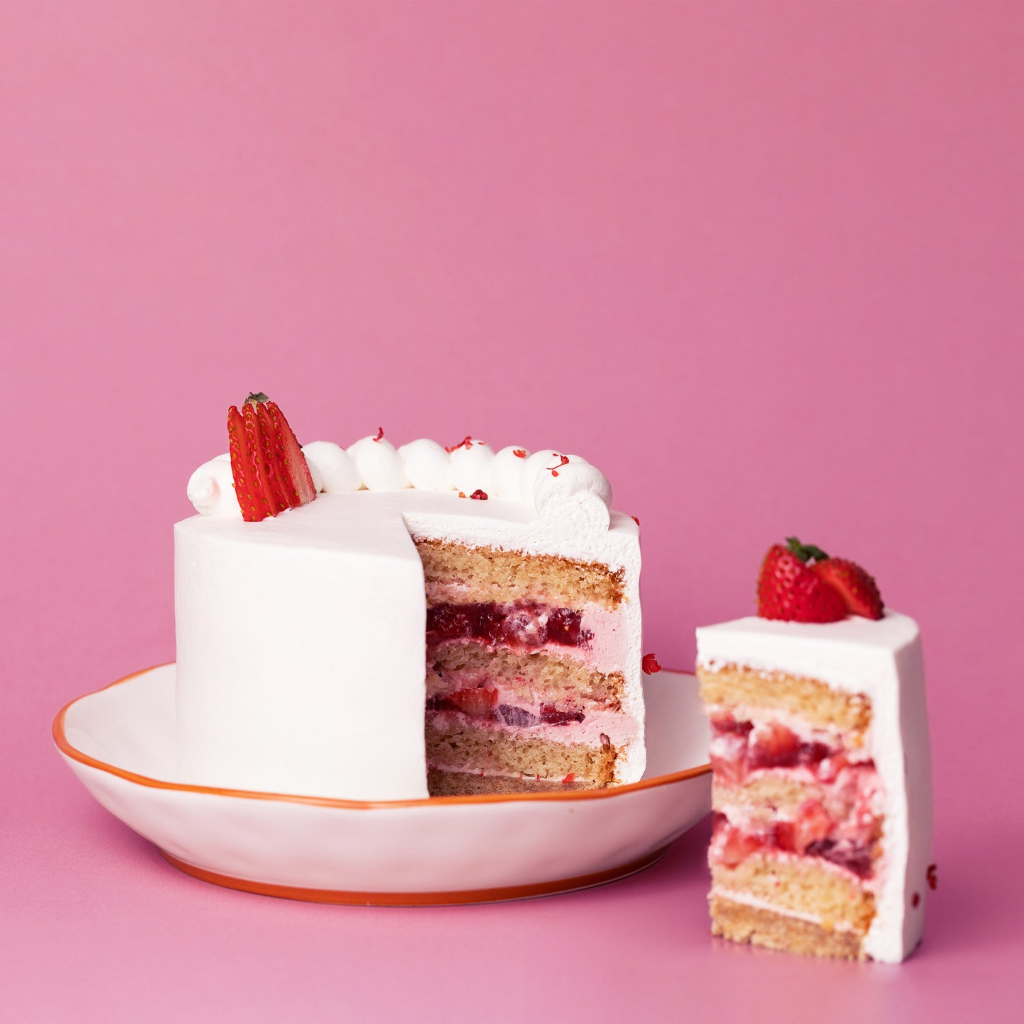 ⏐季節限定款⏐純素日本士多啤梨豆乳忌廉蛋糕