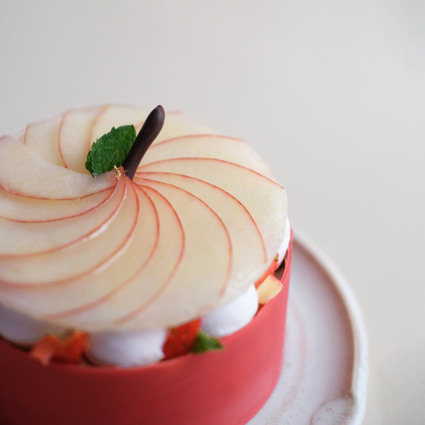 ⏐季節限定款⏐純素蘋果士多啤梨紅烏龍忌廉蛋糕