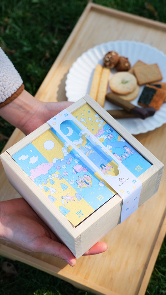 ᴥ Set A 綜合口味 ᴥ  The White Cake2026新年禮盒 - 渡.日.月.恆