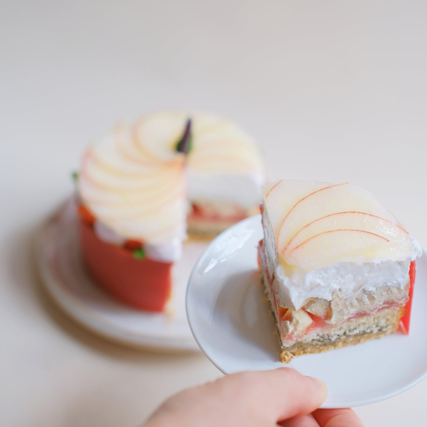 ⏐季節限定款⏐純素蘋果士多啤梨紅烏龍忌廉蛋糕