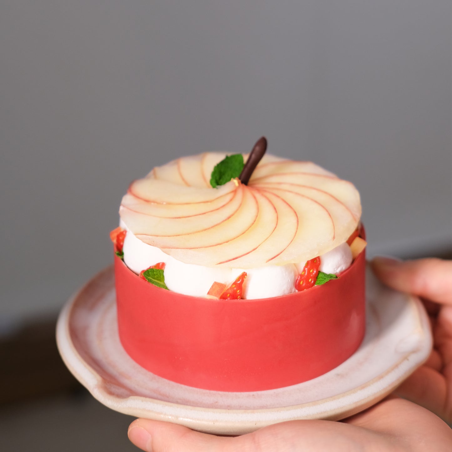 ⏐季節限定款⏐純素蘋果士多啤梨紅烏龍忌廉蛋糕