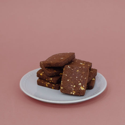 ⏐Valrhona 朱古力榛子磚瓦曲奇⏐純素手工曲奇