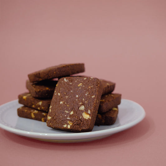 ⏐Valrhona 朱古力榛子磚瓦曲奇⏐純素手工曲奇
